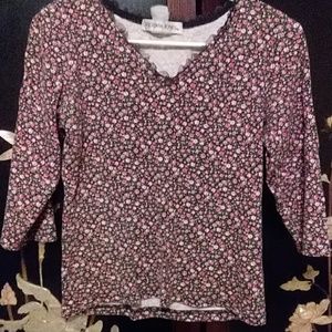 Soft Grunge Vintage 90s Pink Rose Shirt